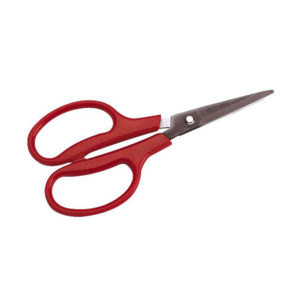 Lederschere rot