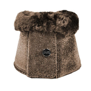 EQUEST Hufglocke Soft Premium mit Fell und Glitzeroptik